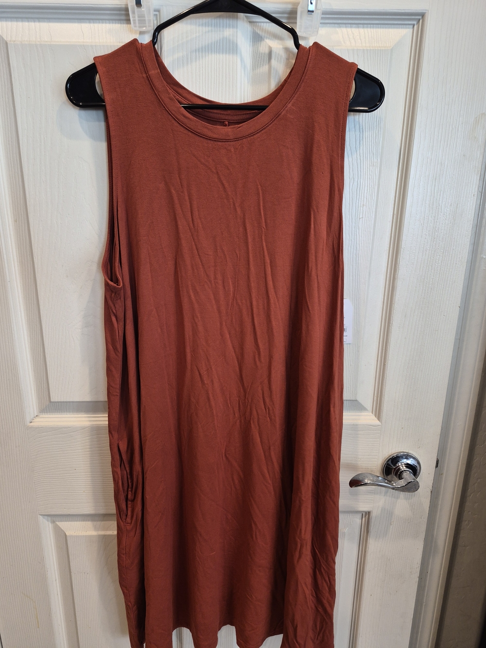 Sleeveless Rust Tank Dress NWT
